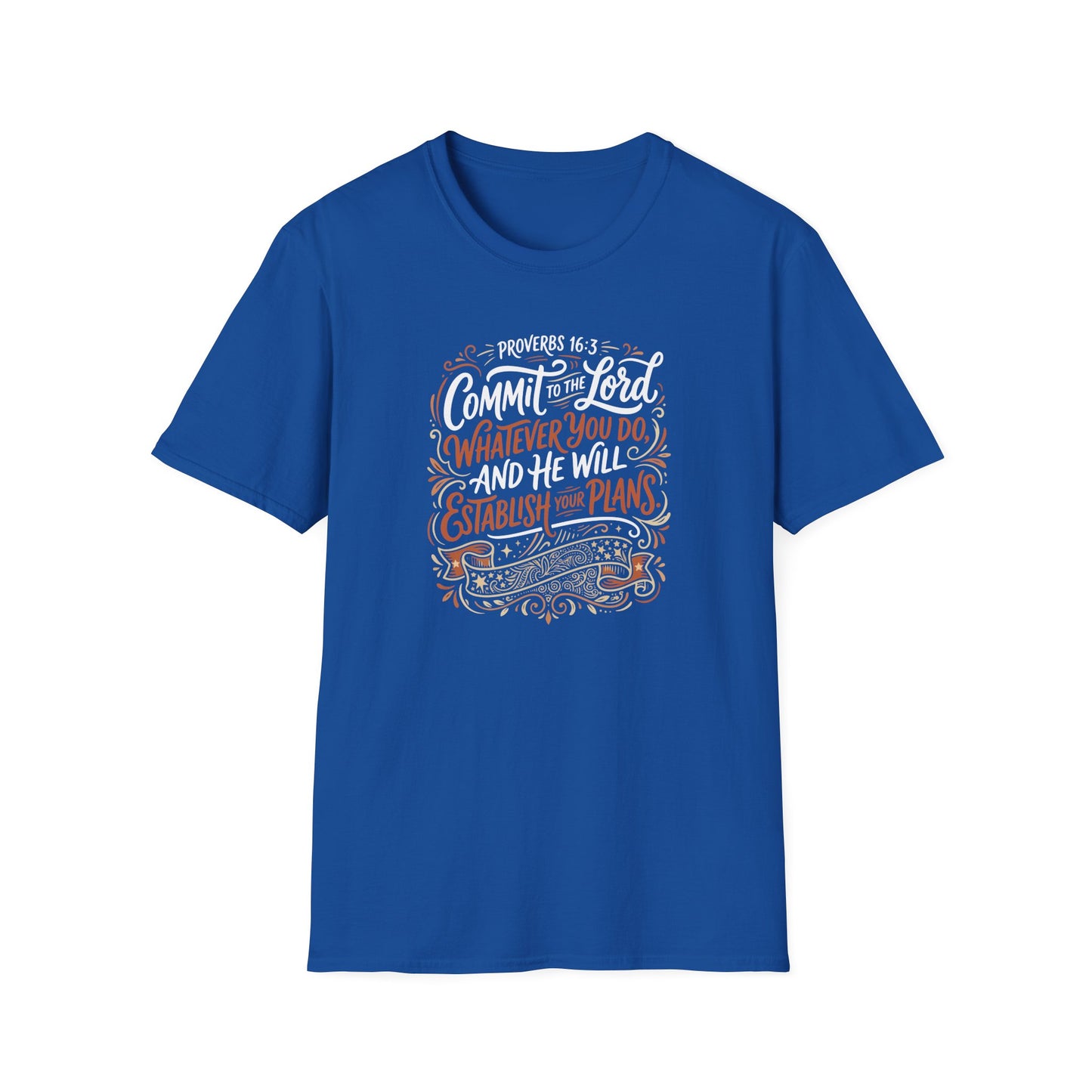 Proverbs 16:3 Commit to the Lord Christian T-Shirt