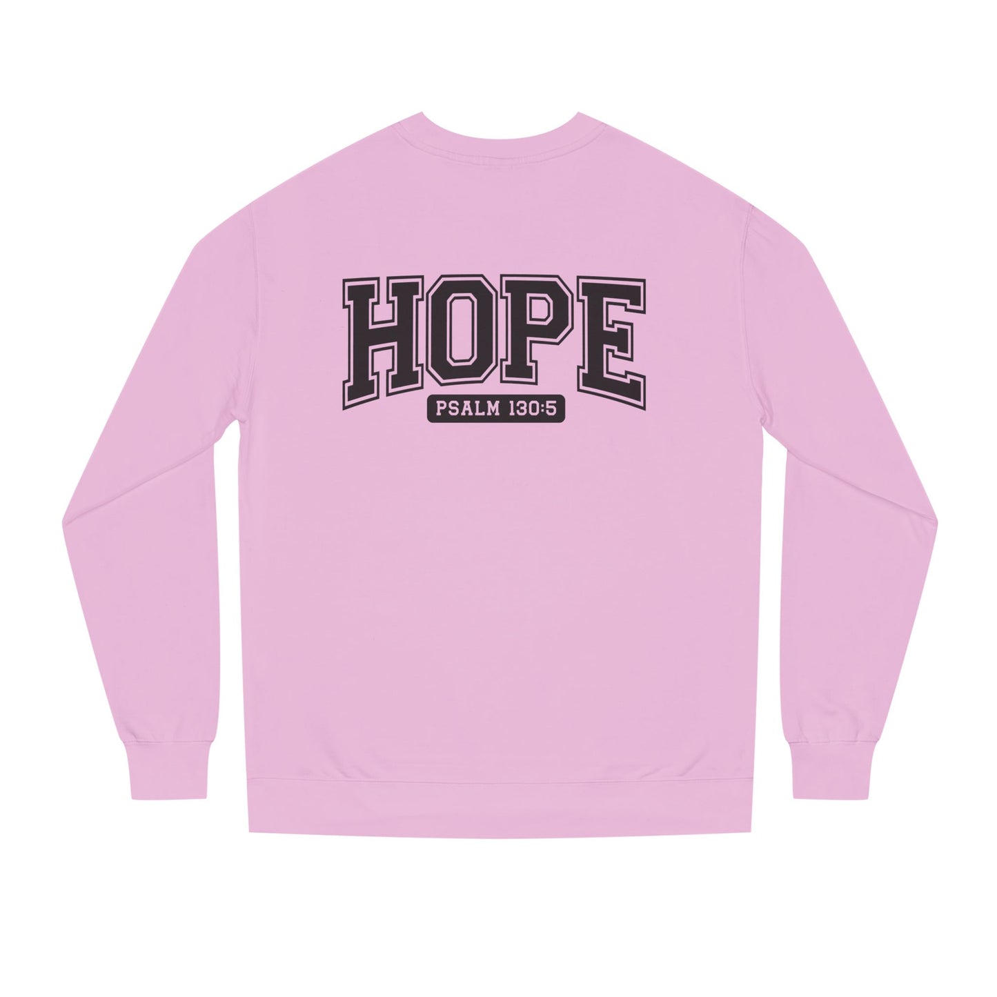 Hope Sweatshirt – 'Psalm 130:5' Inspirational Christian Crewneck