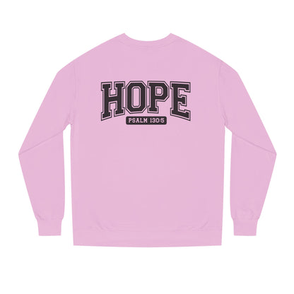 Hope Sweatshirt – 'Psalm 130:5' Inspirational Christian Crewneck