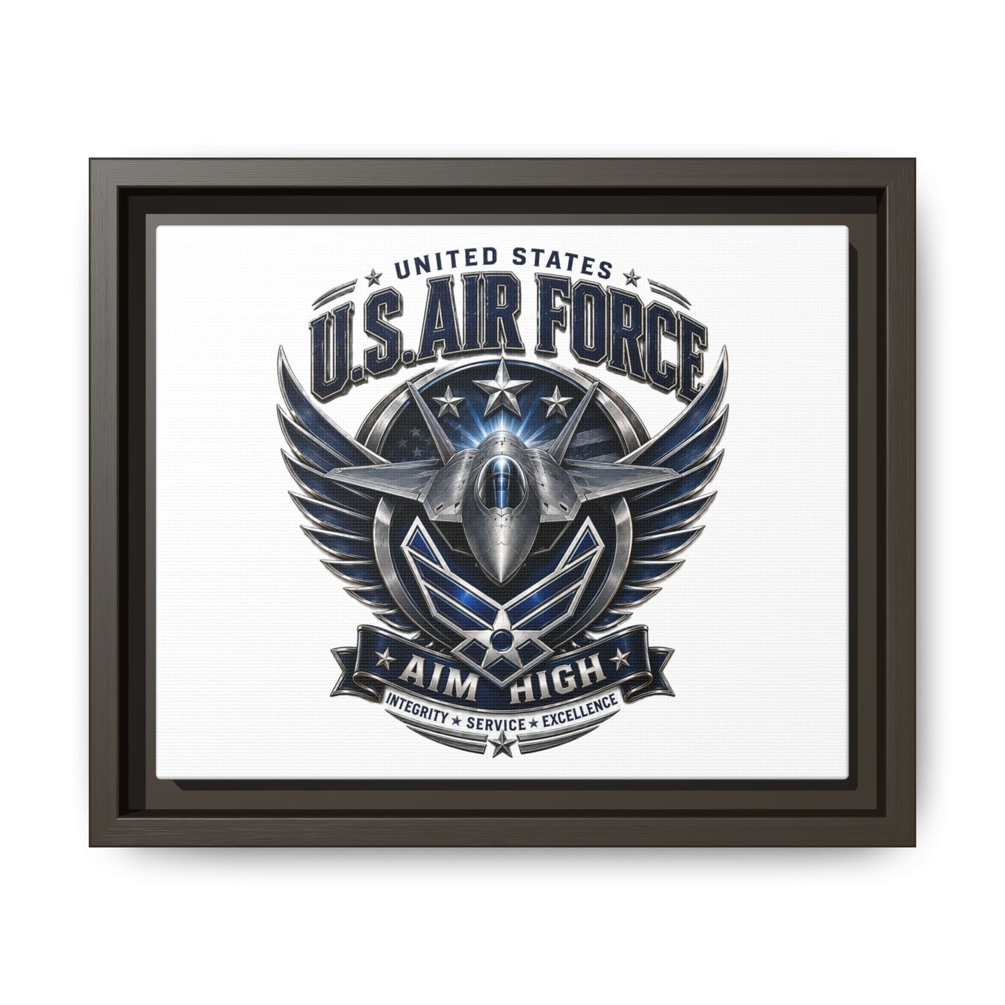 U.S. Air Force 'Aim High' Framed Canvas Print