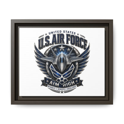U.S. Air Force 'Aim High' Framed Canvas Print