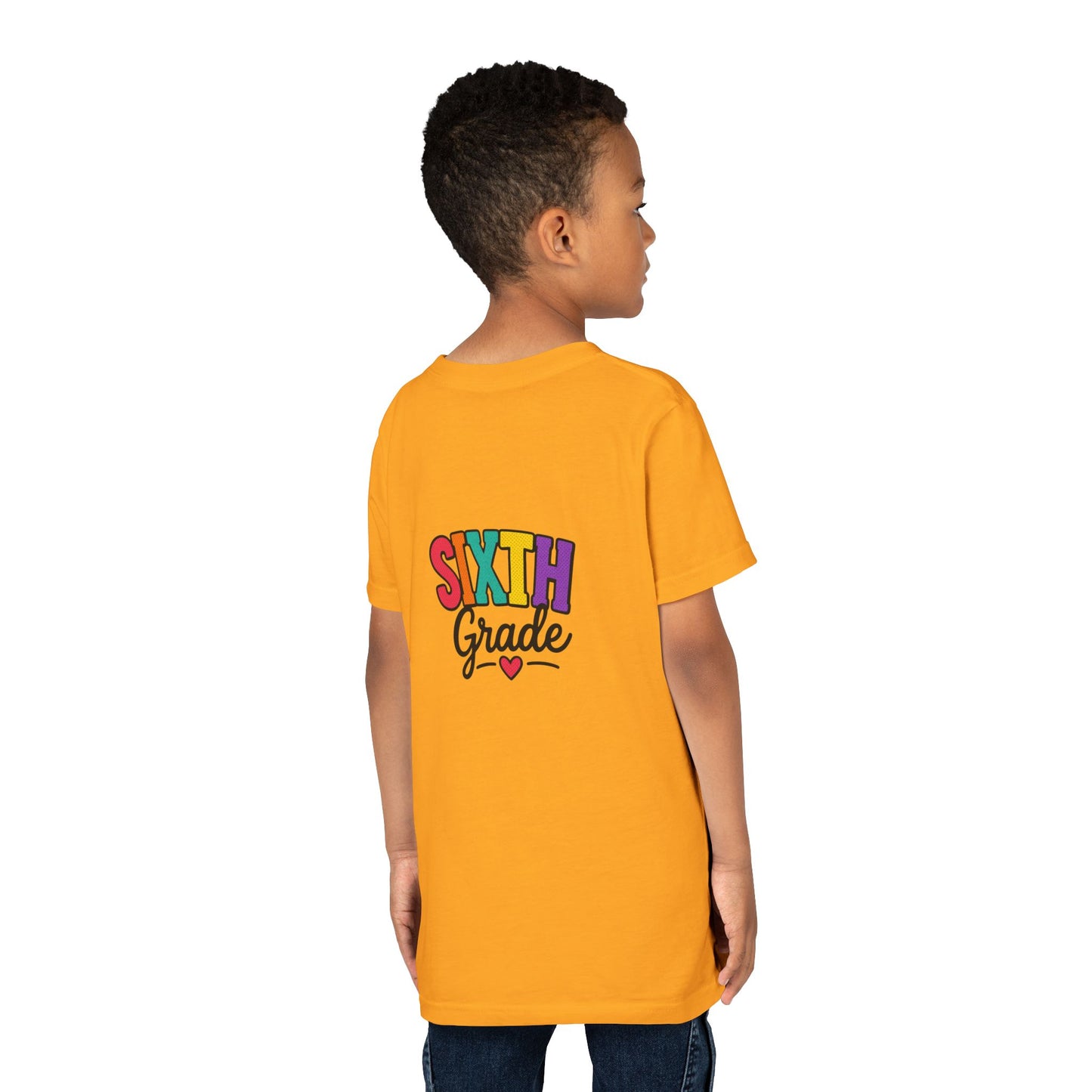 Sixth Grade Youth Tee – Colorful Back to School Shirt