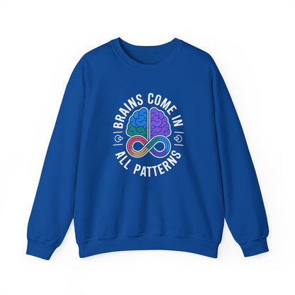 Brains Come in All Patterns Sweatshirt
