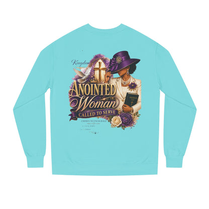 Anointed Woman Crewneck Sweatshirt — Called to Serve Gospel Graphic