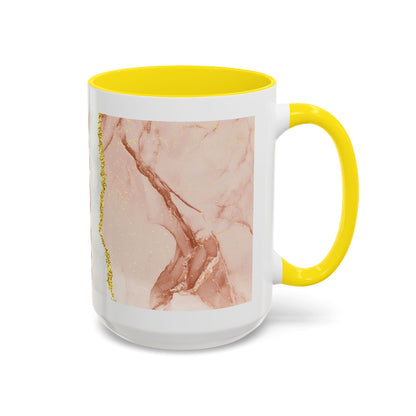 Mom Marble Accent Coffee Mug — Rose Gold & Gold Vein 11/15oz Gift