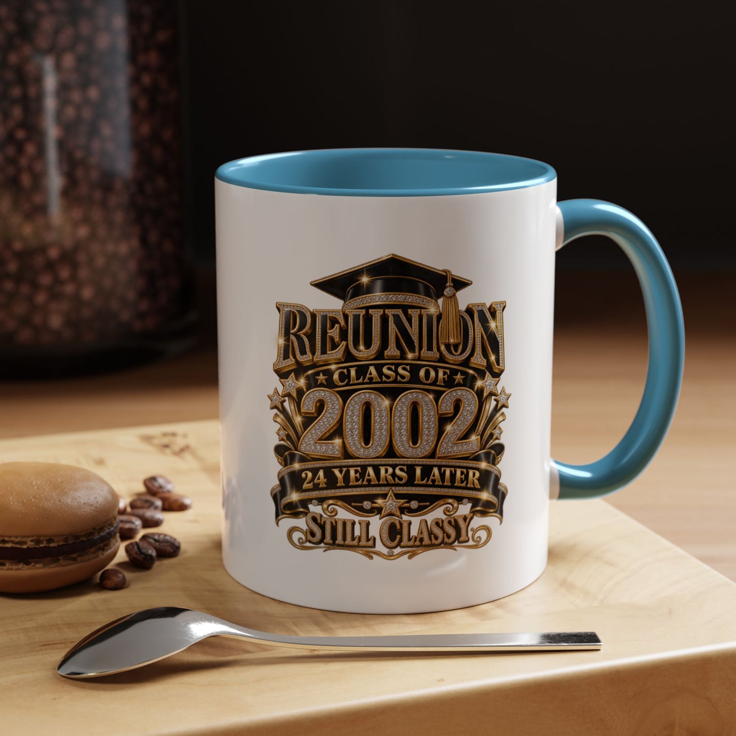 Class of 2002 Reunion Coffee Mug — "Still Classy" Accent Mug (11/15oz)