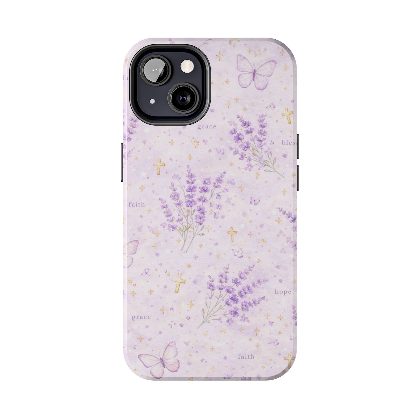 Faith Grace Blessed Phone Case | Christian Floral iPhone Case
