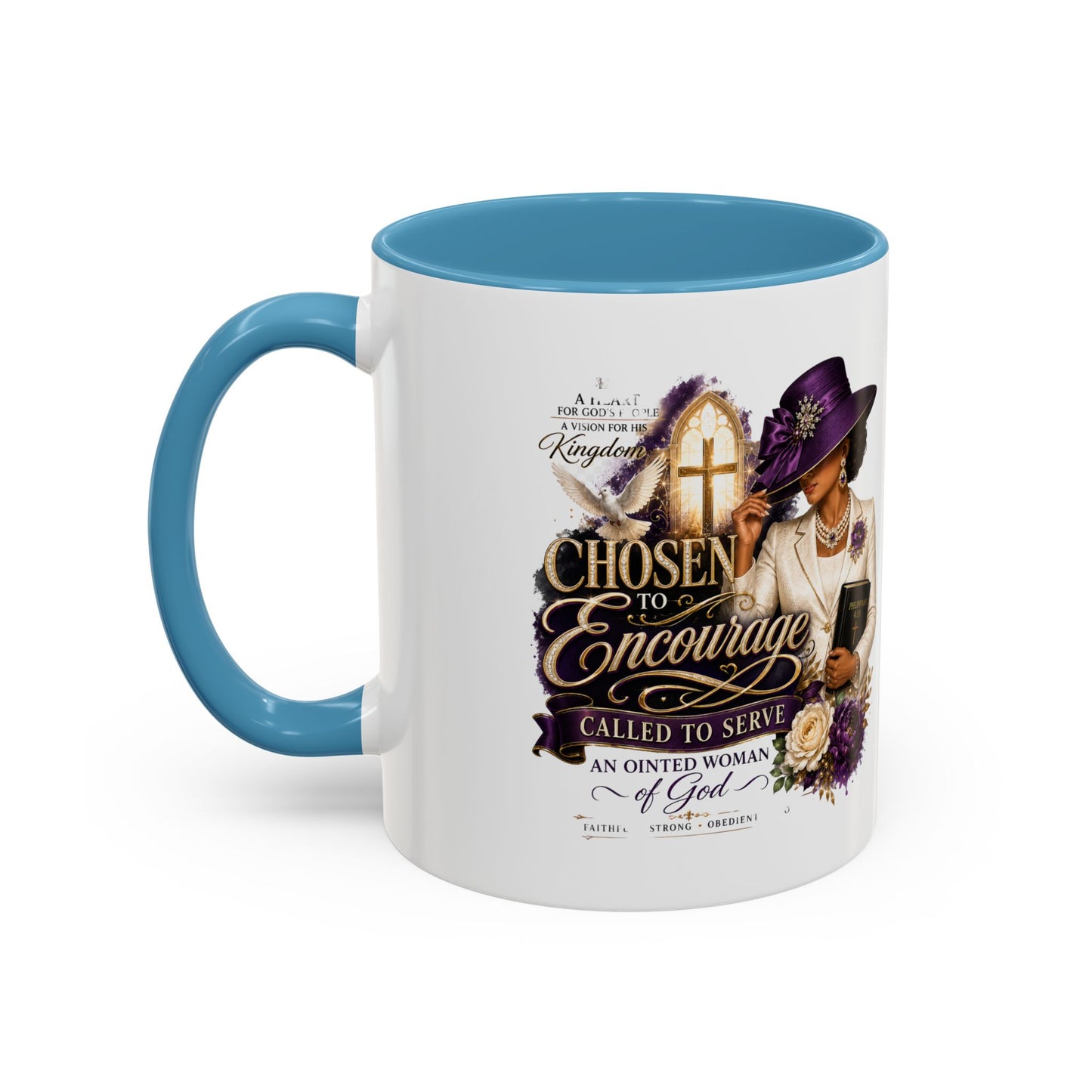Chosen to Encourage Coffee Mug — Christian Woman Faith Gift (11/15oz)