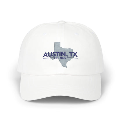 Austin, TX Dad Cap – Embroidered Texas Outline Baseball Hat