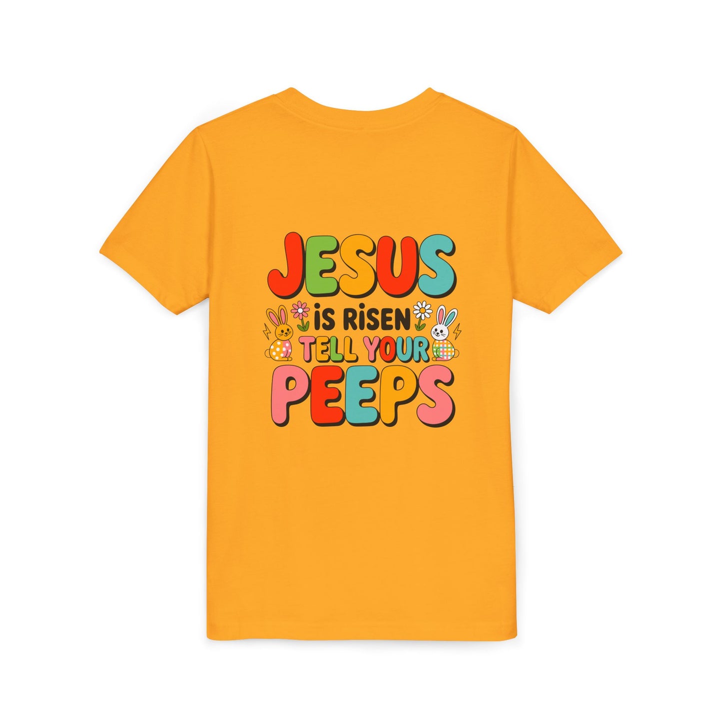 Youth Tee - "Jesus Is Risen, Tell Your Peeps" Easter Kids Shirt