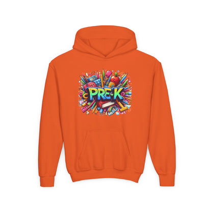 Pre-K Kids Hoodie — Colorful Back-to-School Preschool Sweatshirt