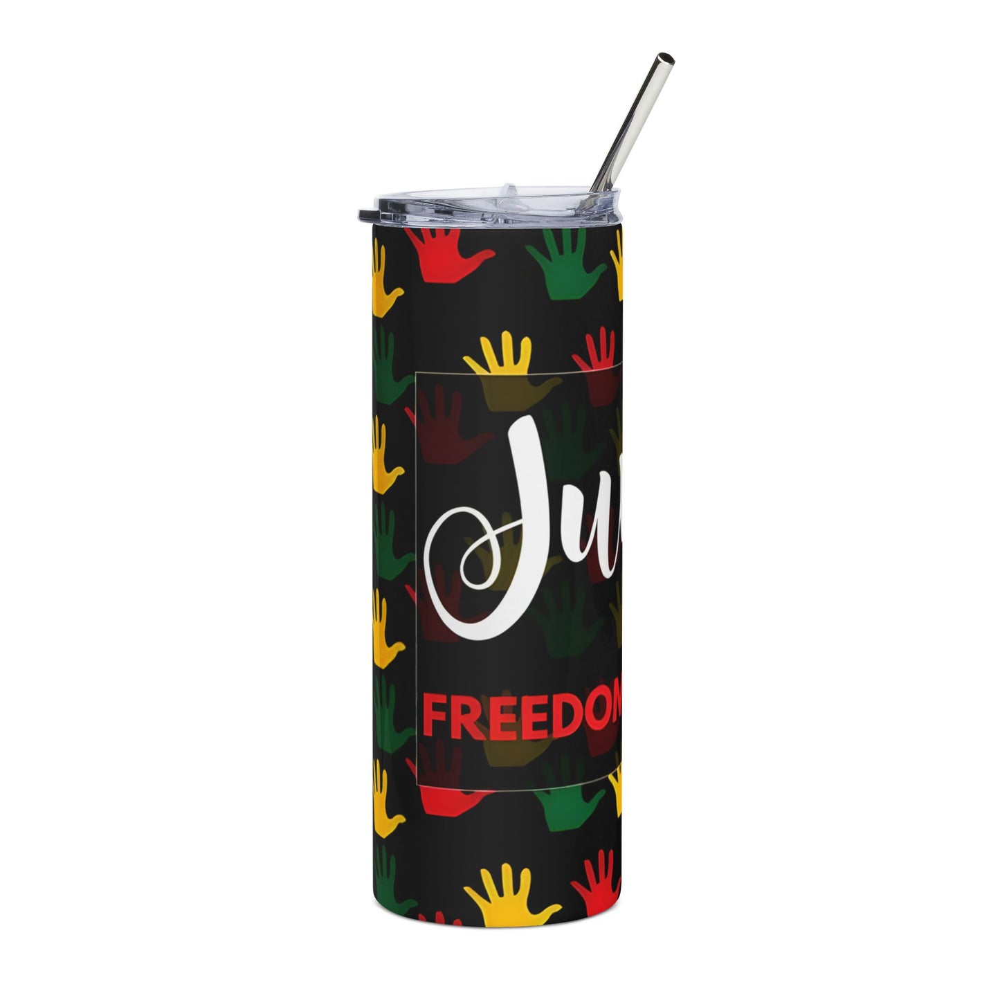 20oz Freedom Tumbler — Juneteenth Celebration Stainless Steel Travel Cup