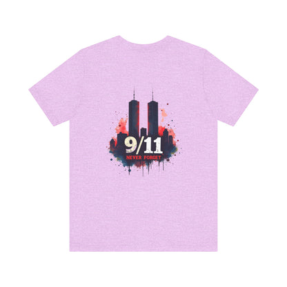 9/11 Never Forget T-Shirt — World Trade Center Memorial Tee