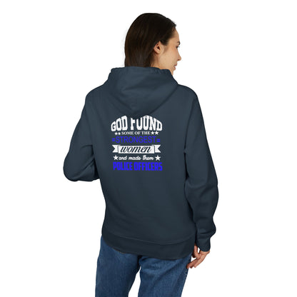 God Found the Strongest Women Police Officers Hoodie - Inspirational Thin Blue Line Pullover