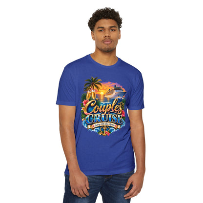 Couples Cruise T-Shirt — Tropical Cruise Vacation Graphic Tee