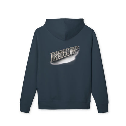 Bishop Chrome Logo Hoodie — Vintage Metallic Script Streetwear