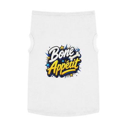 Pet Tank Top — "Bone Appétit" Graphic Dog Tank
