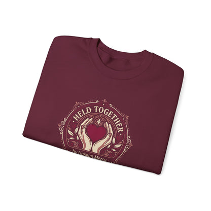 Held Together by Unseen Mercy Sweatshirt