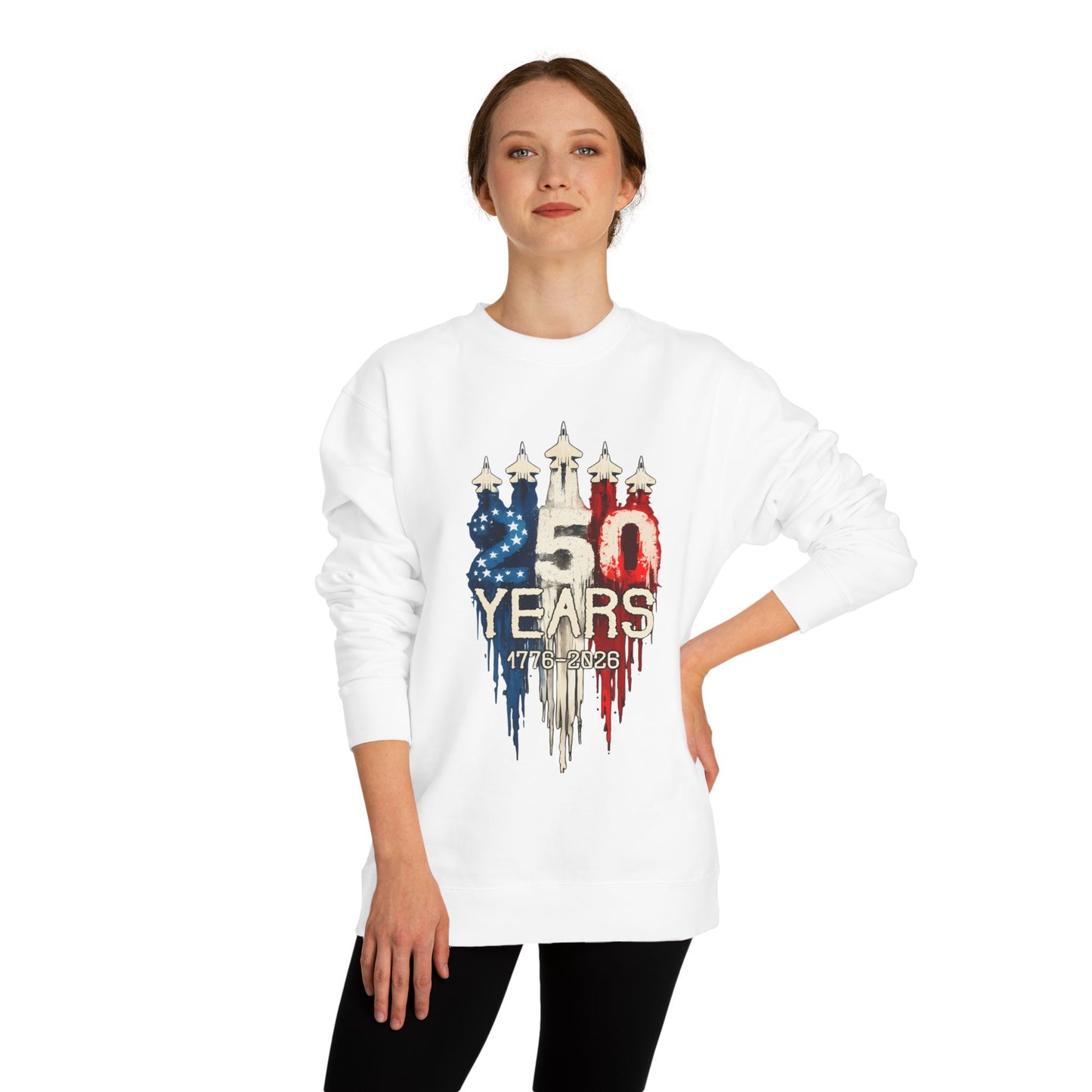 50 Years Anniversary Sweatshirt — Patriotic USA Flag Design (1971–2021)