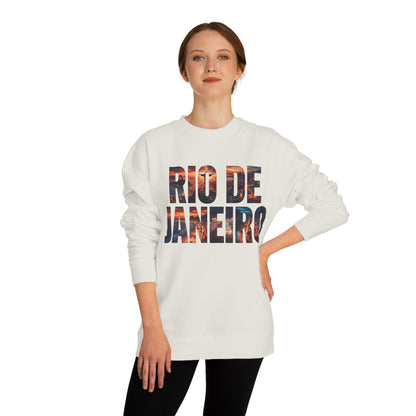 Rio de Janeiro Graphic Sweatshirt — Sunset Typography Travel Crewneck