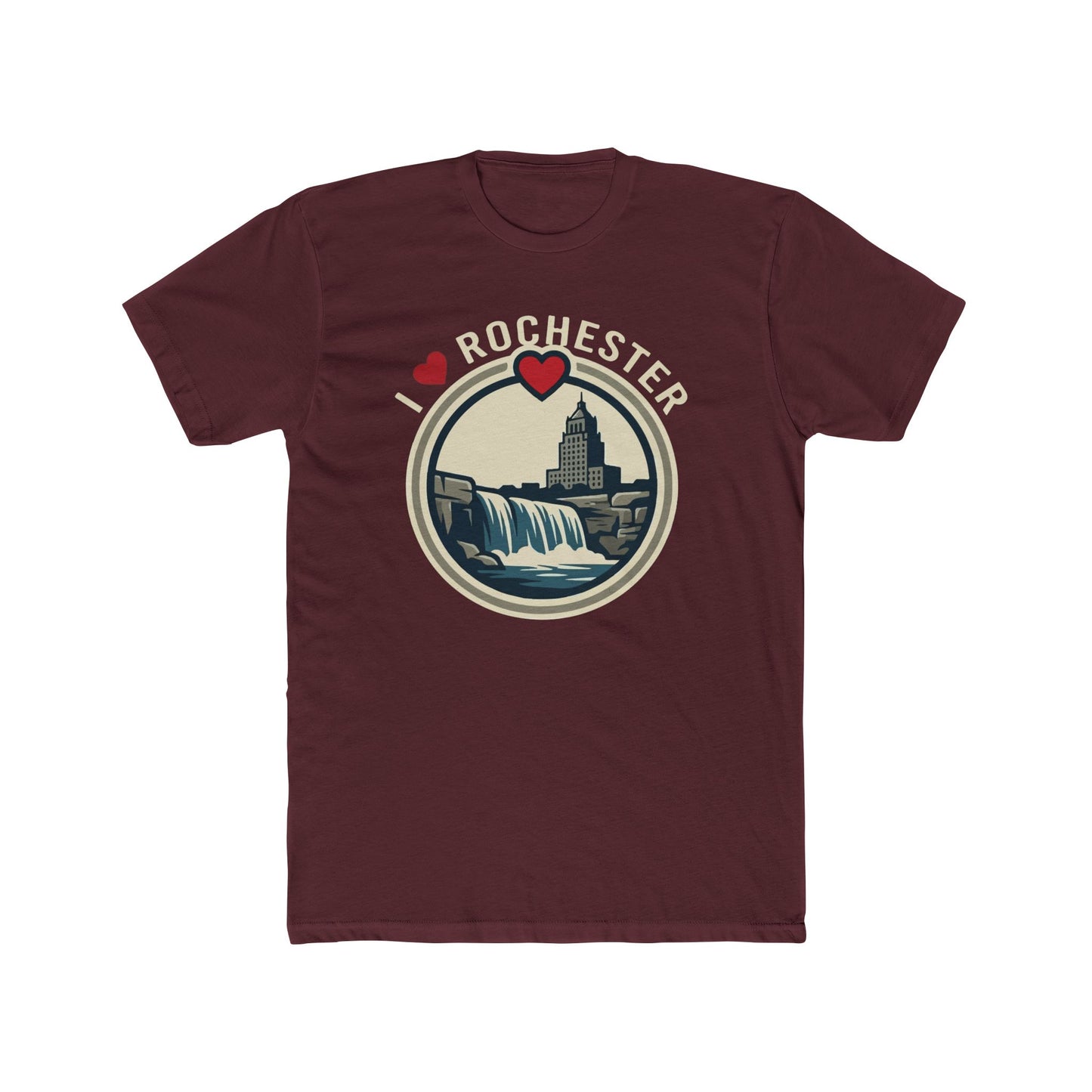 Rochester Heart Graphic Tee — I  Rochester Cityscape T-Shirt