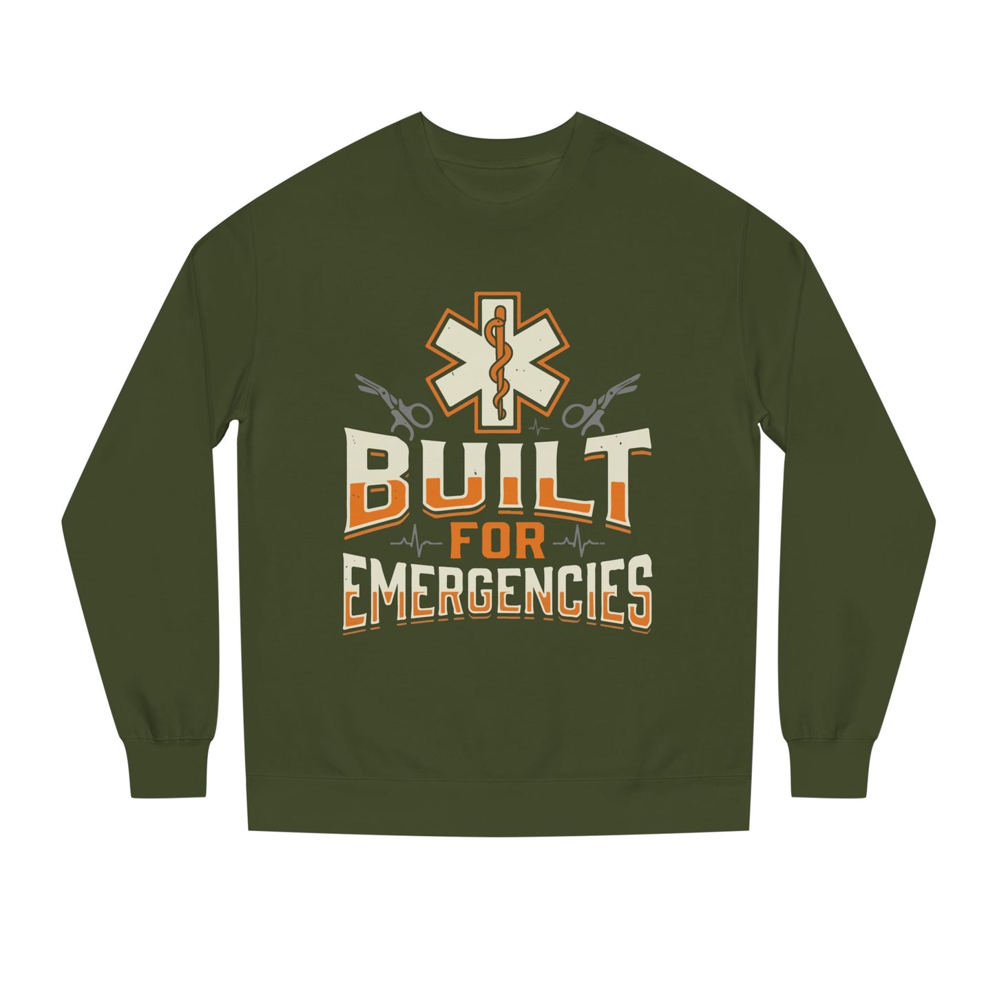 Emergency Medical Tech Sweatshirt — "Built for Emergencies" EMS Crewneck