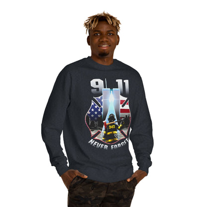 9/11 Never Forget Firefighter Tribute Sweatshirt