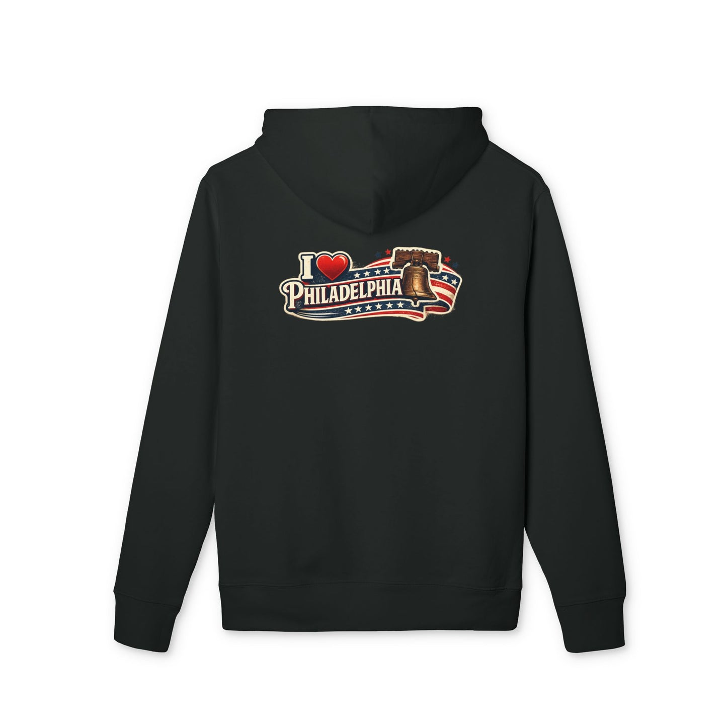 I  Philadelphia Hoodie — Vintage Liberty Bell & American Flag Sweatshirt