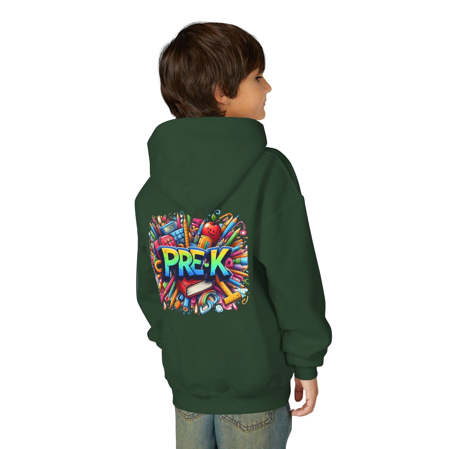 Pre-K Kids Hoodie — Colorful Back-to-School Preschool Sweatshirt