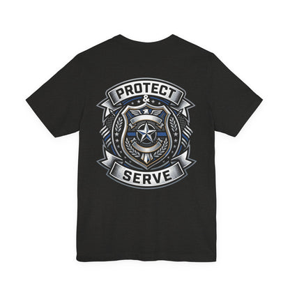 Protect & Serve T-Shirt — Police Badge Emblem Tee