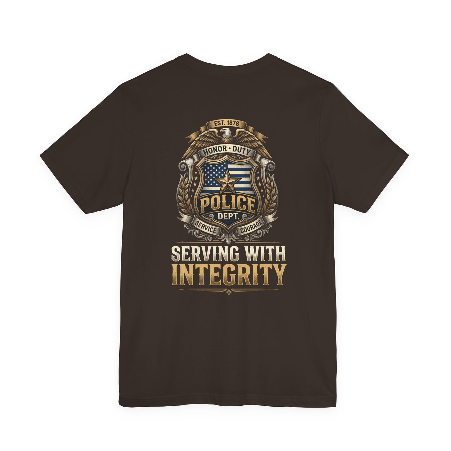 Police Badge 'Serving With Integrity' T-Shirt