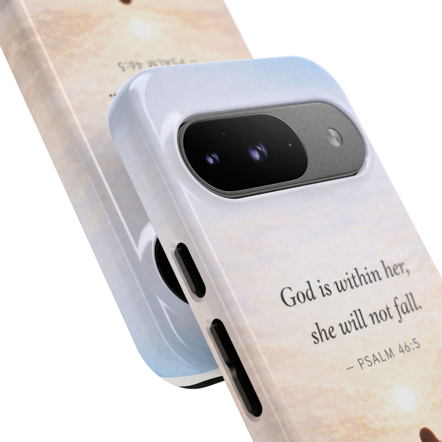 Inspirational Psalm 46:5 Phone Case — 'God is within her, she will not fall' Christian Phone Cover