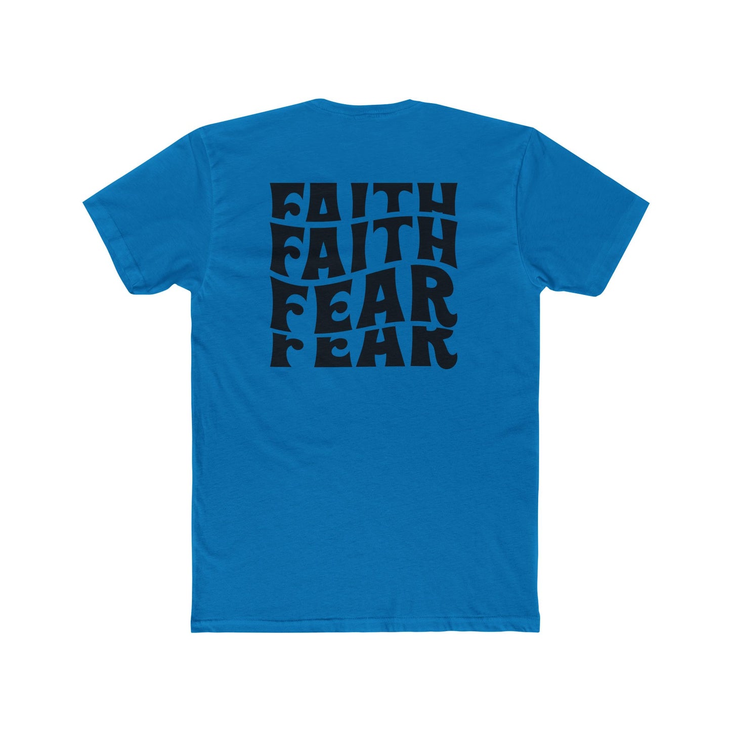 Faith Over Fear T‑Shirt — Bold Retro Typography Spiritual Tee