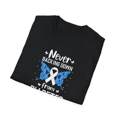 "Never Backing Down from Diabetes"  T-Shirt