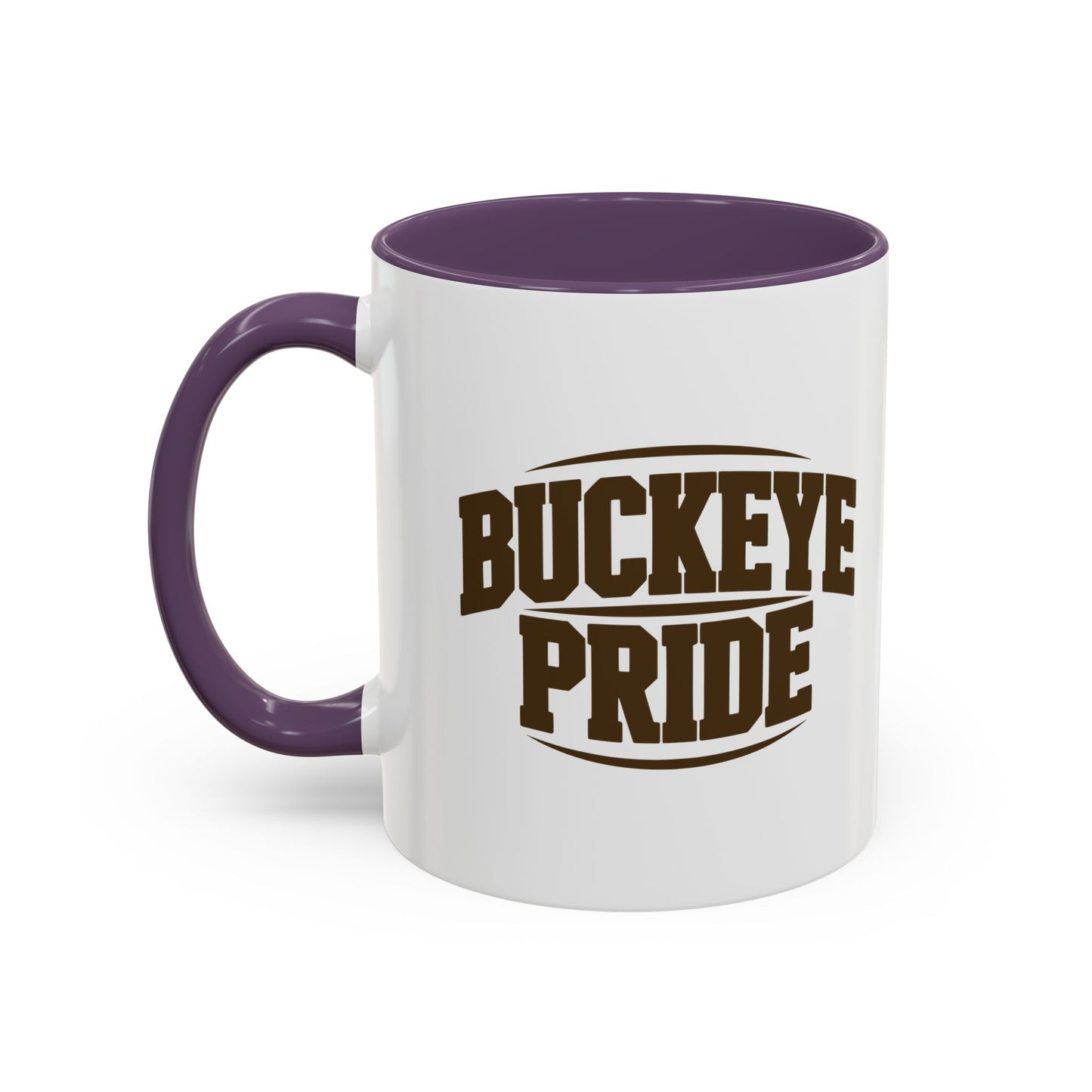 Buckeye Pride Accent Coffee Mug — School Spirit Ceramic Mug