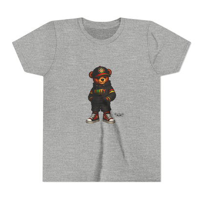 Youth T‑Shirt — Cool Bear Graphic Tee with 'UNITY' Hoodie Design