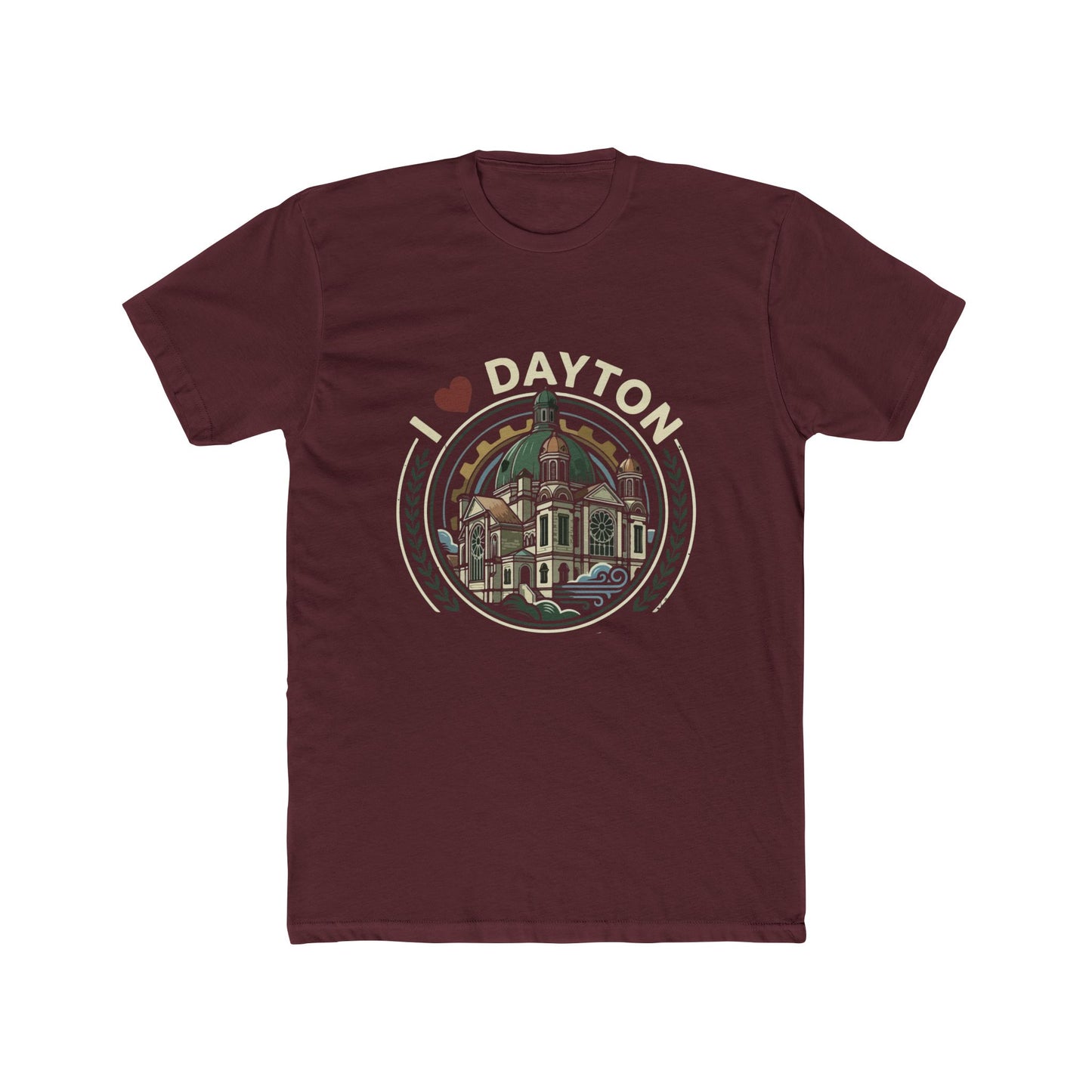 Dayton Vintage Landmark T‑Shirt — I  Dayton Cityscape Tee