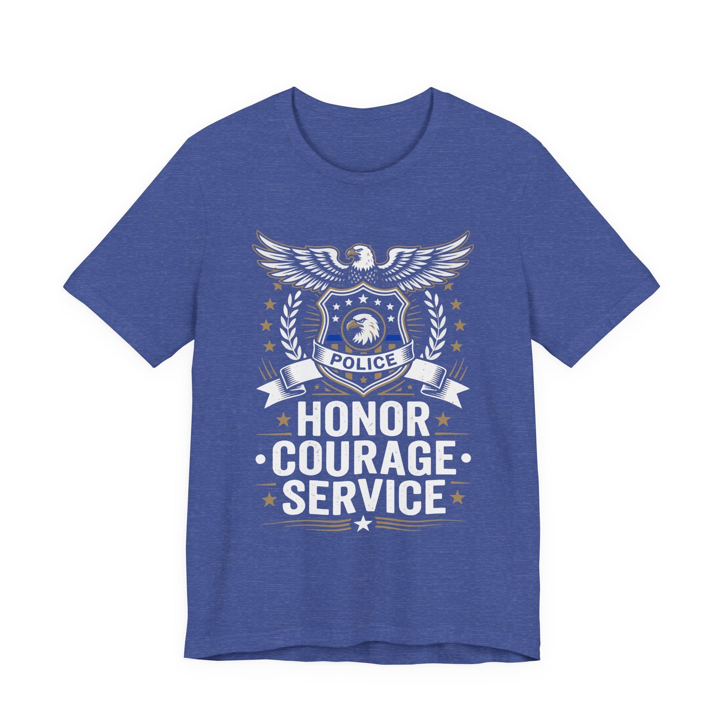 Police Honor Courage Service T-Shirt — Law Enforcement Tribute Tee