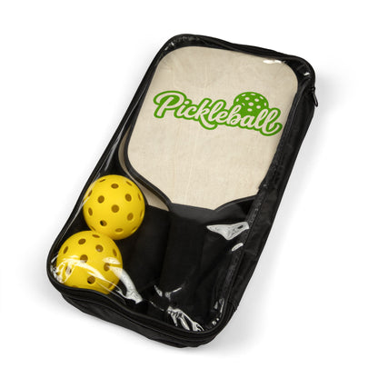 Pickleball Paddle Set – Lightweight Pickleball Kit with 'Pickleball' Logo & 2 Balls