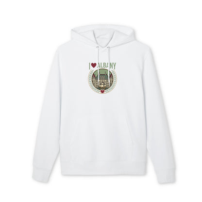 I Heart Albany Hoodie — Vintage Cityscape Pullover