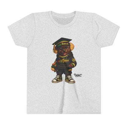 Youth Tee — Scholar Student Bear Graduation Graphic