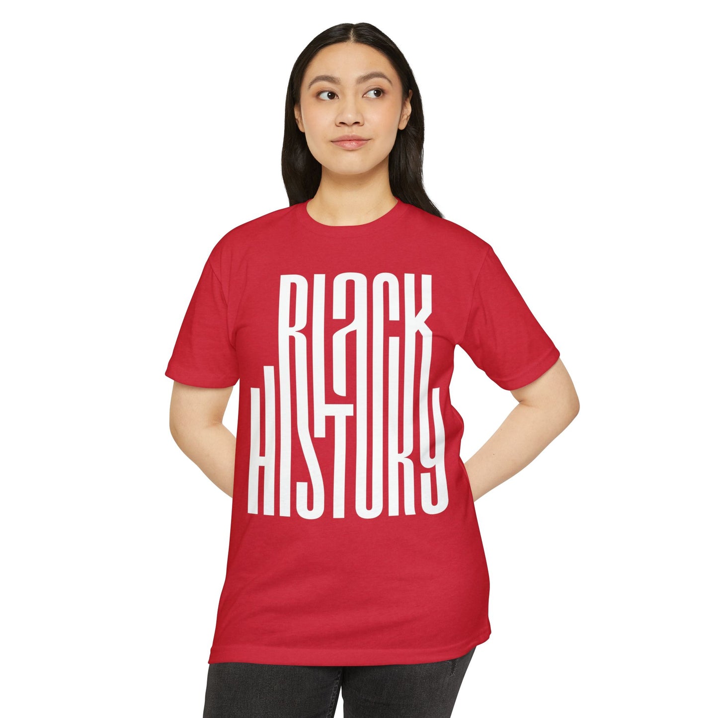 Black History T-Shirt — Bold Vertical Typography