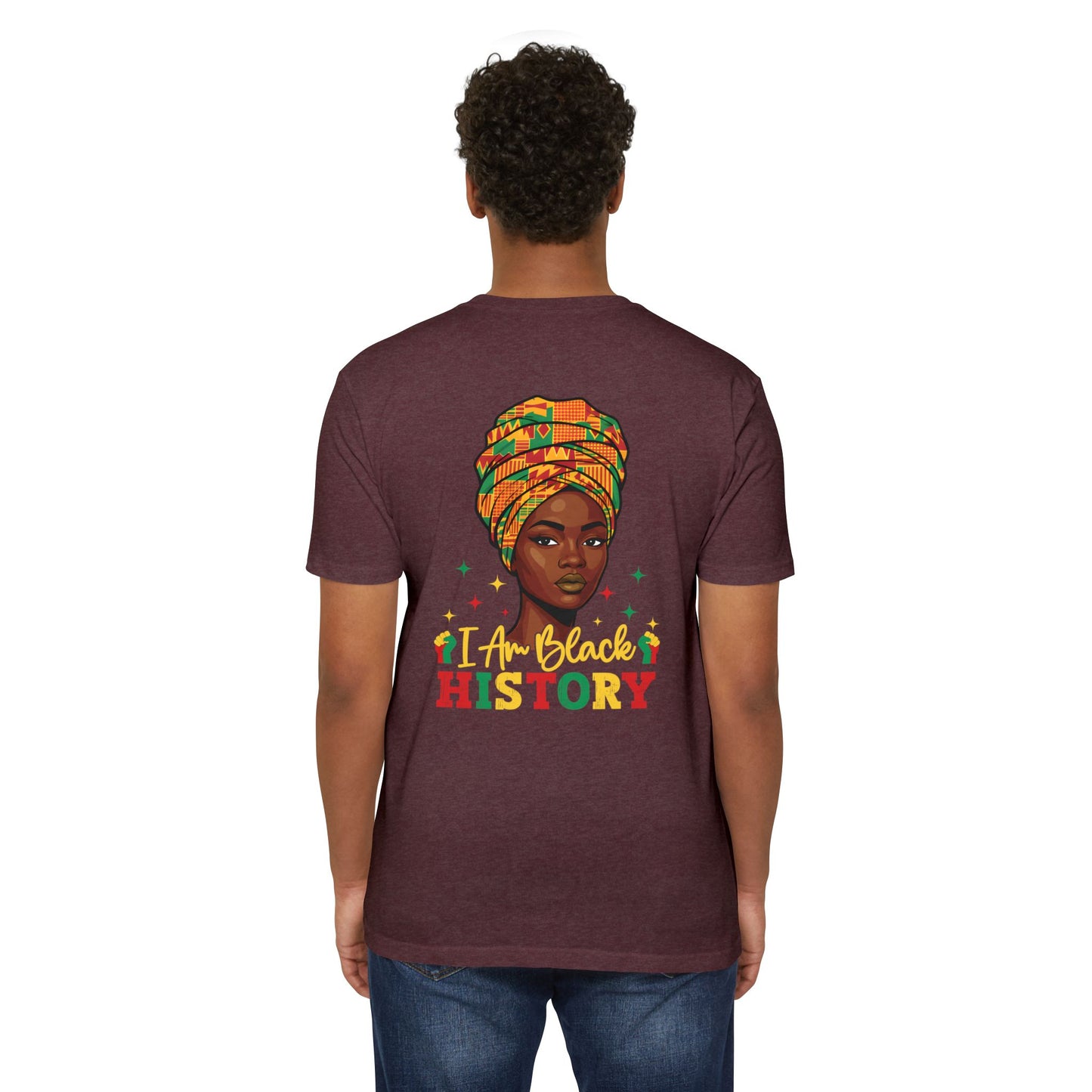 I Am Black History T-Shirt — Afrocentric Headwrap Pride Tee