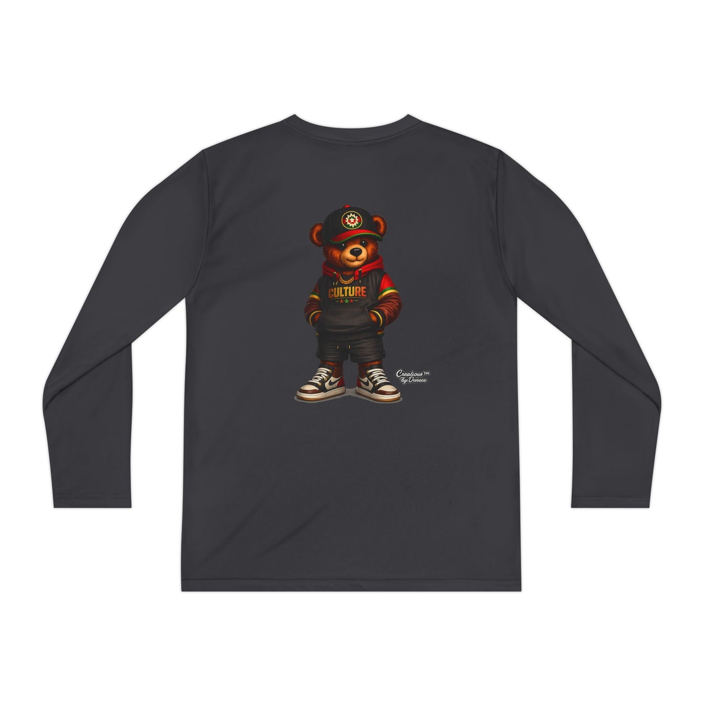 Kids Bear Graphic Long Sleeve Tee — Urban Streetwear Youth Shirt