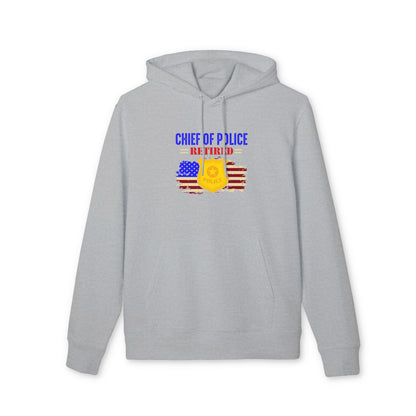 Chief of Police Retired Hoodie — Patriotic Police Badge Pullover