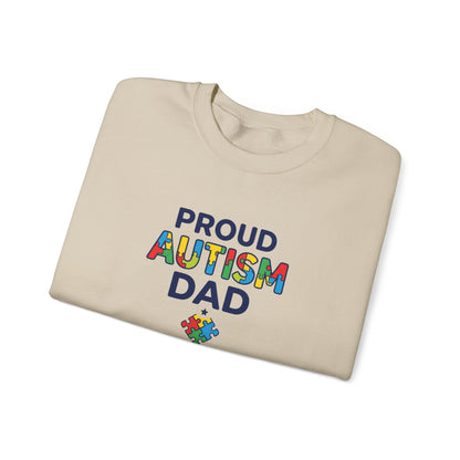 Proud Autism Dad Crewneck Sweatshirt