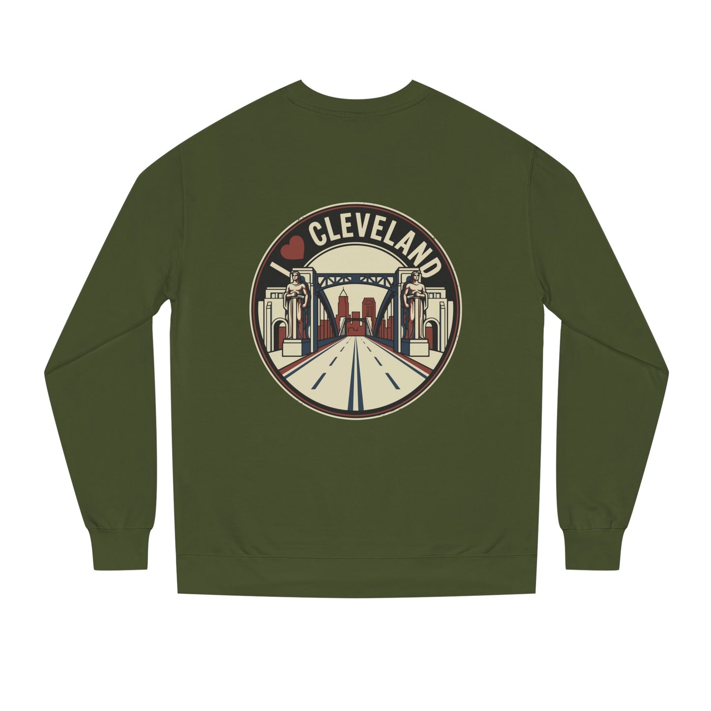 Cleveland Skyline Sweatshirt — I  Cleveland Retro City Crewneck