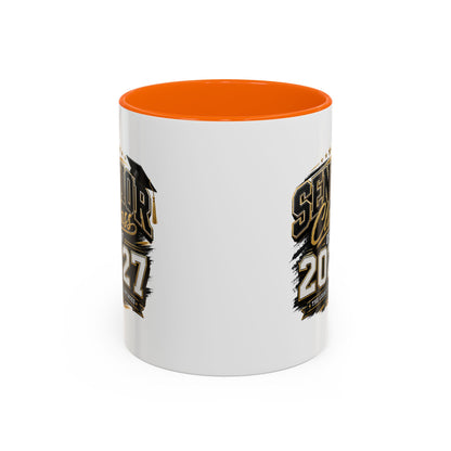 Senior Class of 2027 Accent Coffee Mug — Graduation Gift