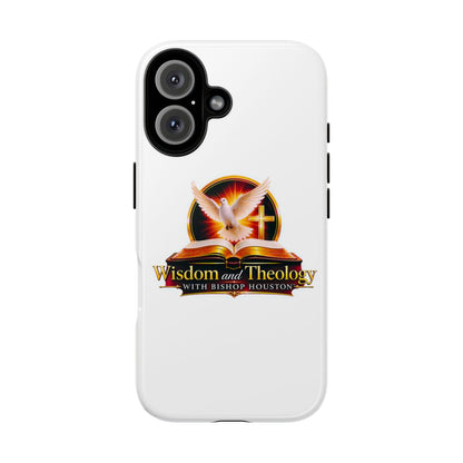 Wisdom and Theology Phone Case — Christian Dove & Cross Protective Tough Case