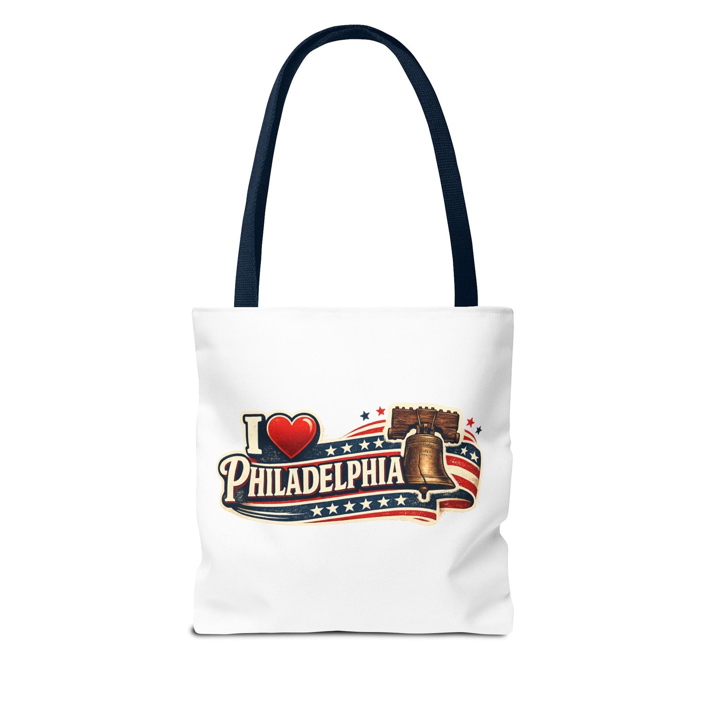 I  Philadelphia Liberty Bell Tote Bag — American Flag City Souvenir